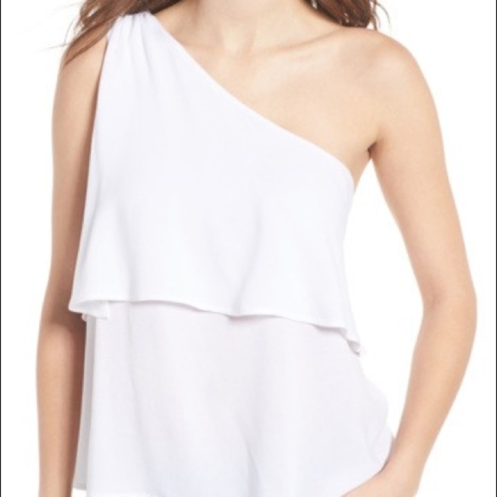 White BP one-shoulder top - excellent condition!